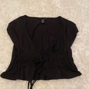 Front tie crop top *never worn*
